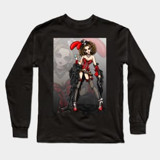 Beautiful Moulin Rouge Dancer Long Sleeve T-Shirt